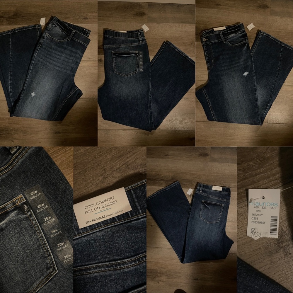 NWT 20W pull on Jegging! Super high rise! Maurice’s! Little distressing!